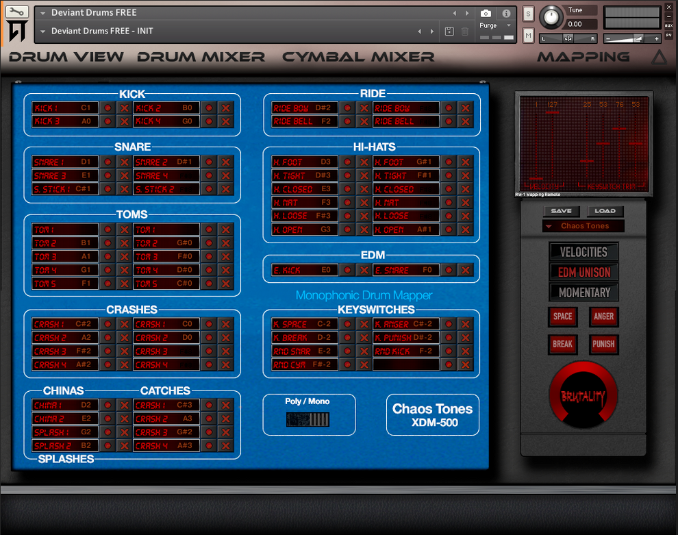 Deviant Drums - FREE Edition – Chaos Tones